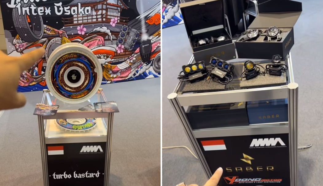 Rilisan terbaru Turbo Bastard Wheels dan Produk Lampu Saber Industries (tangkapan layar Andre Mulyadi)