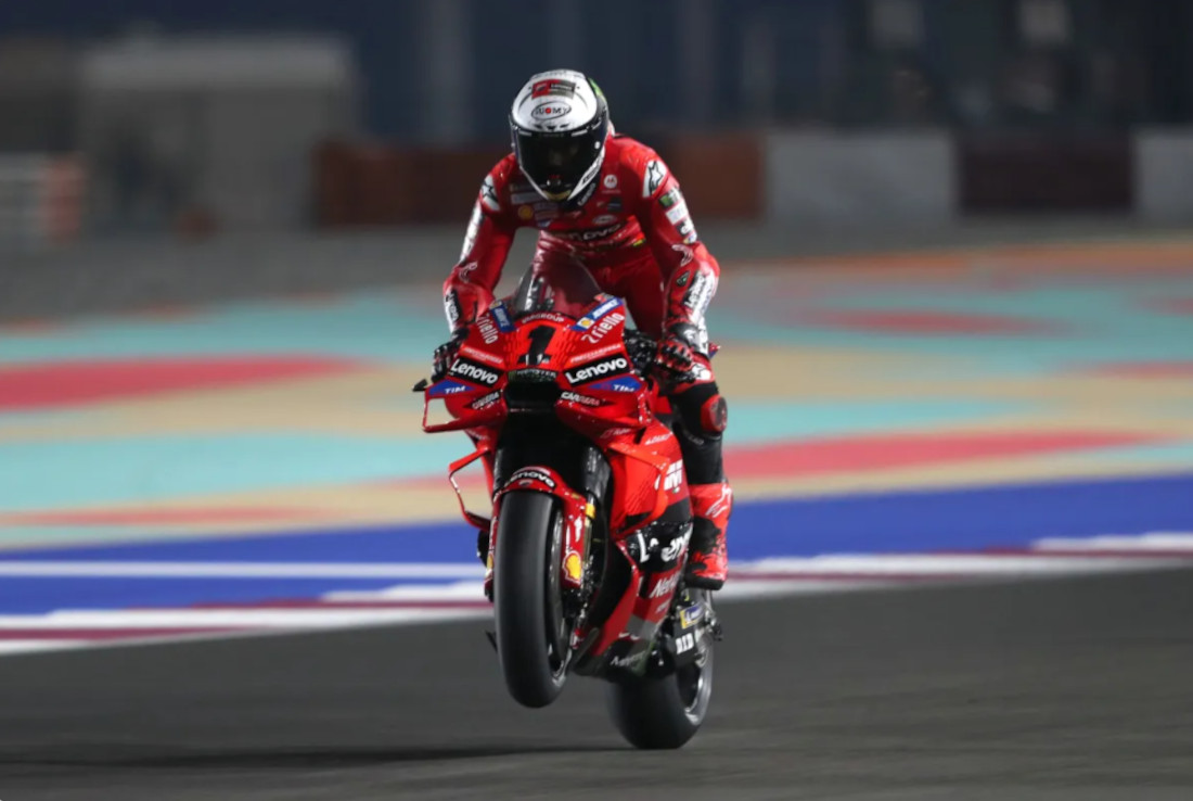 Pecco Bagnaia sudah begitu menyatu dengan motornya