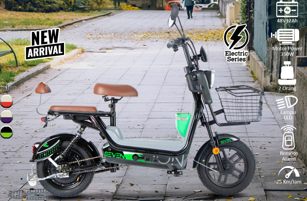 Harga Sepeda Listrik 2024 Rp 2 Jutaan Kecepatan sepeda listrik Element Ion-7 mentok 25 km/jam
