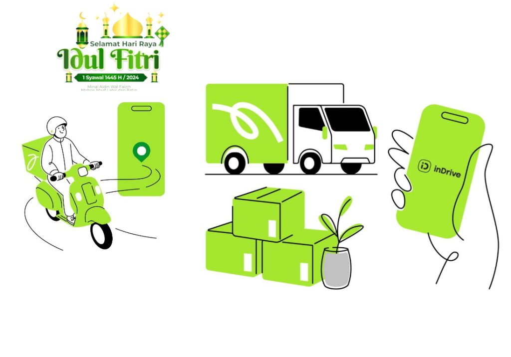 inDrive Kurir bantu pengantaran parsel lebaran