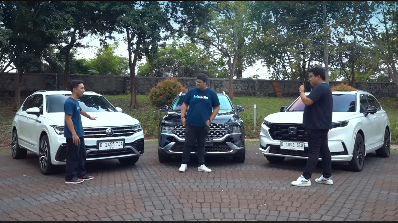 Komparasi CR-V Hybrid Vs Santa-Fe Vs Tiguan