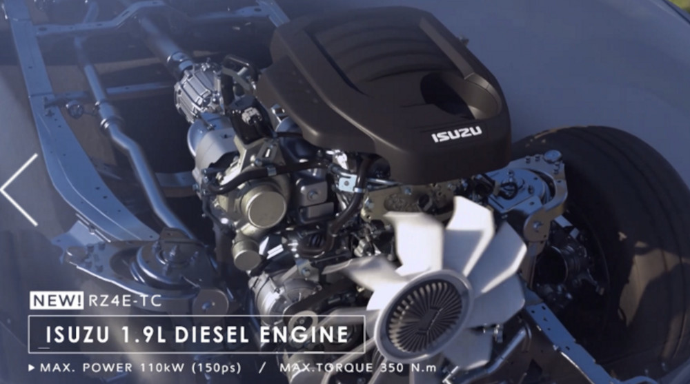 Mesin D-Max yang beredar di Indonesia bertenaga 190 hp