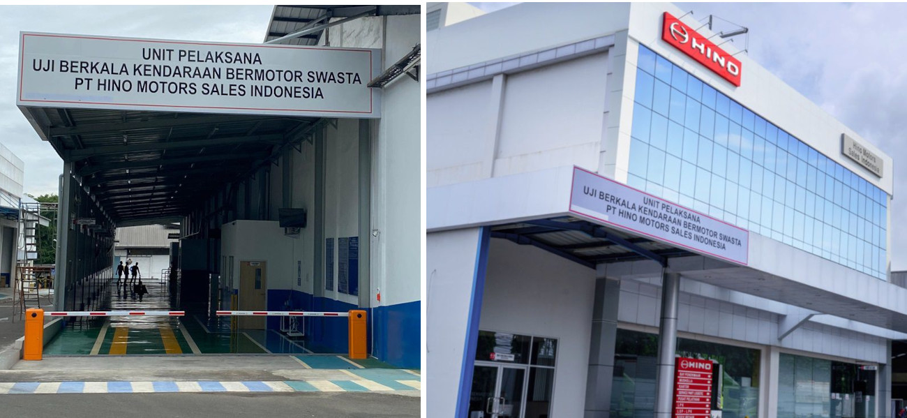 Fasilitas Uji KIR Hino ini berlokasi di Jl. Gatot Subroto KM 8.5 Jatake, Kota Tangerang