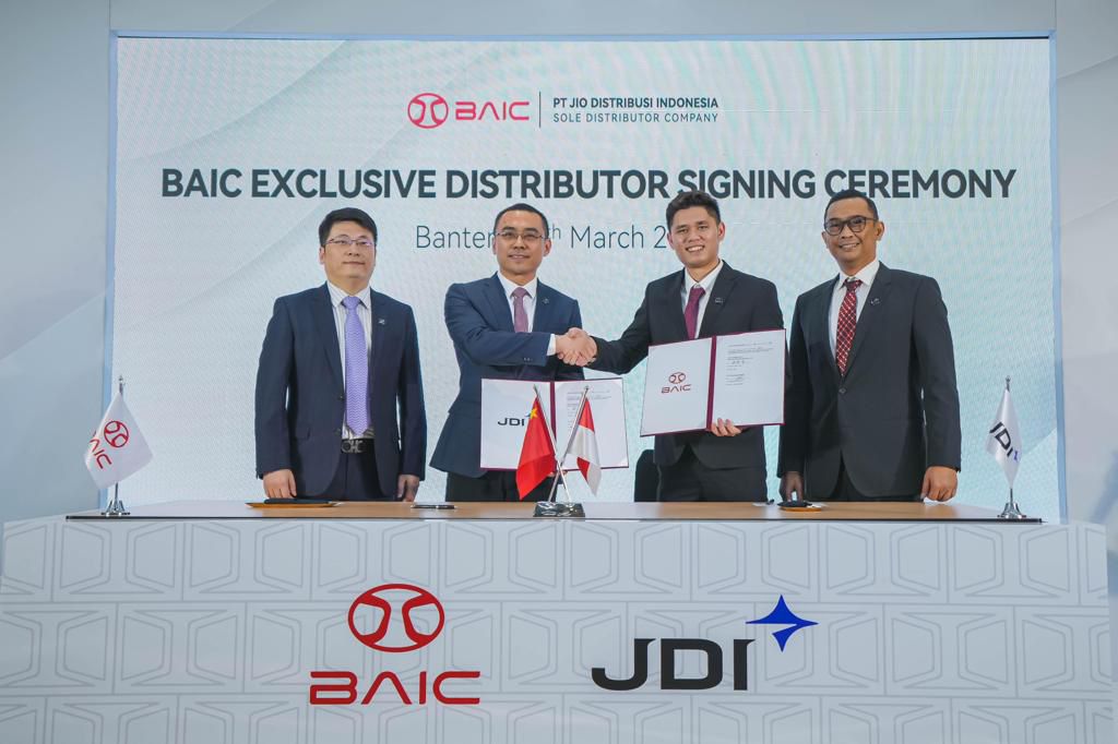 Pengesahan kerjasama PT JIO DistribusPi Indonesia (PT. JDI) dengan pihak Beijing Automotive Group Co., Ltd. Melalui BAIC
INTERNATIONAL