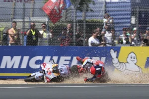 Marc Marquez Tersungkur di Kualifikasi 1 MotoGP Le Mans, Jorge Martin dan Pecco Ngacir