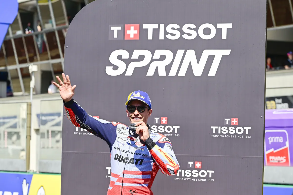 Hasil Sprint Le Mans 2024, Marc Marquez Tampil Menggila Dari P13 Finish P2 Start gemilang jadi salah satu kunci keberhasilan Marquez di Le Mans 2024