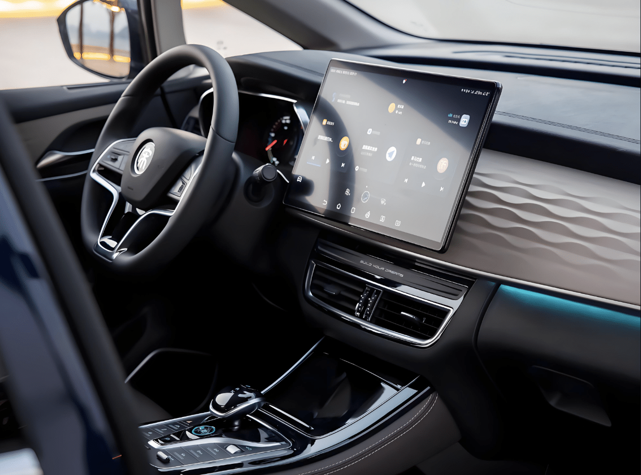 Spy Shot BYD M6 Terbaru, MPV Listrik Yang Terinspirasi Toyota Estima Layout dasbor modern dengan layar berukuran besar