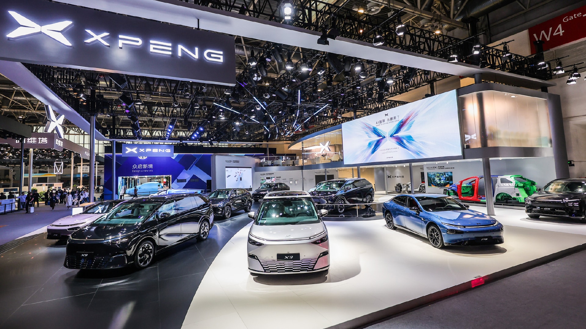Booth Xpeng di Beijing Auto Show 2024
