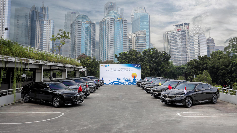 mobil listrik BMW jadi kendaraan VIP peserta World Water Forum