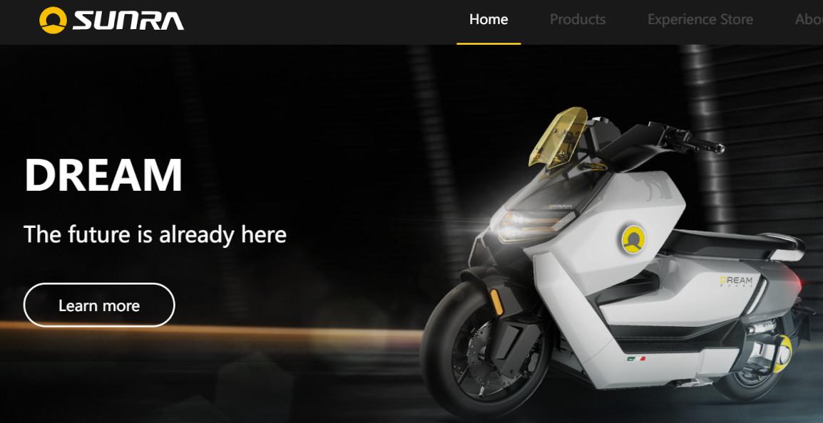 Tampang Sunra Dream begitu mirip motor listrik BMW CE 04