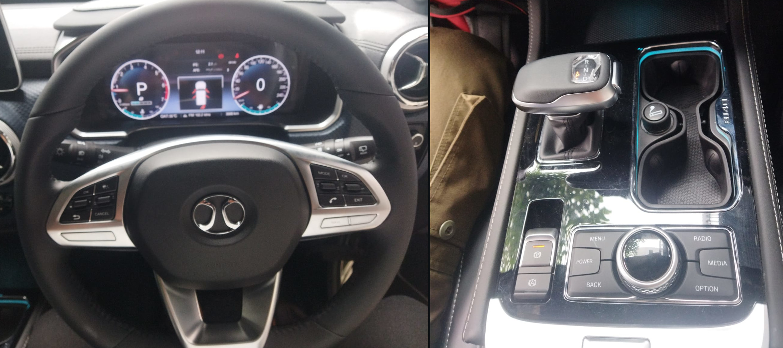 Detail interior impresif dengan tombol berukuran besar