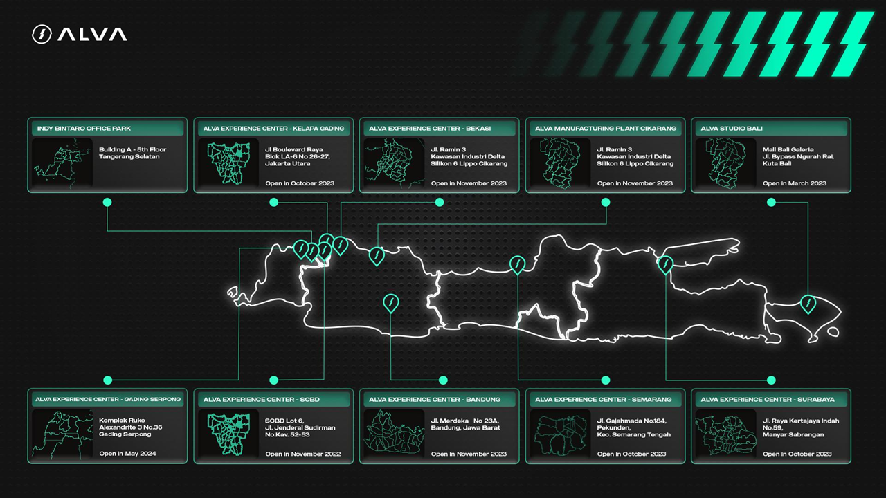 ALVA ALVA Experience Center Locations