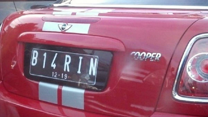 pajak plat nomor cantik