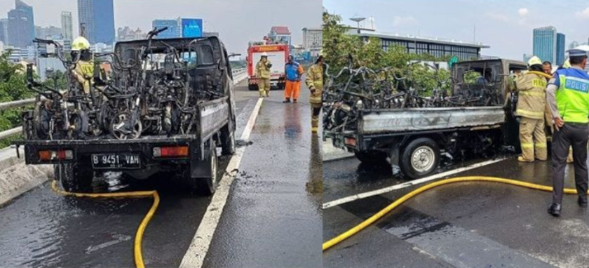 sepeda motor listrik terbakar 2