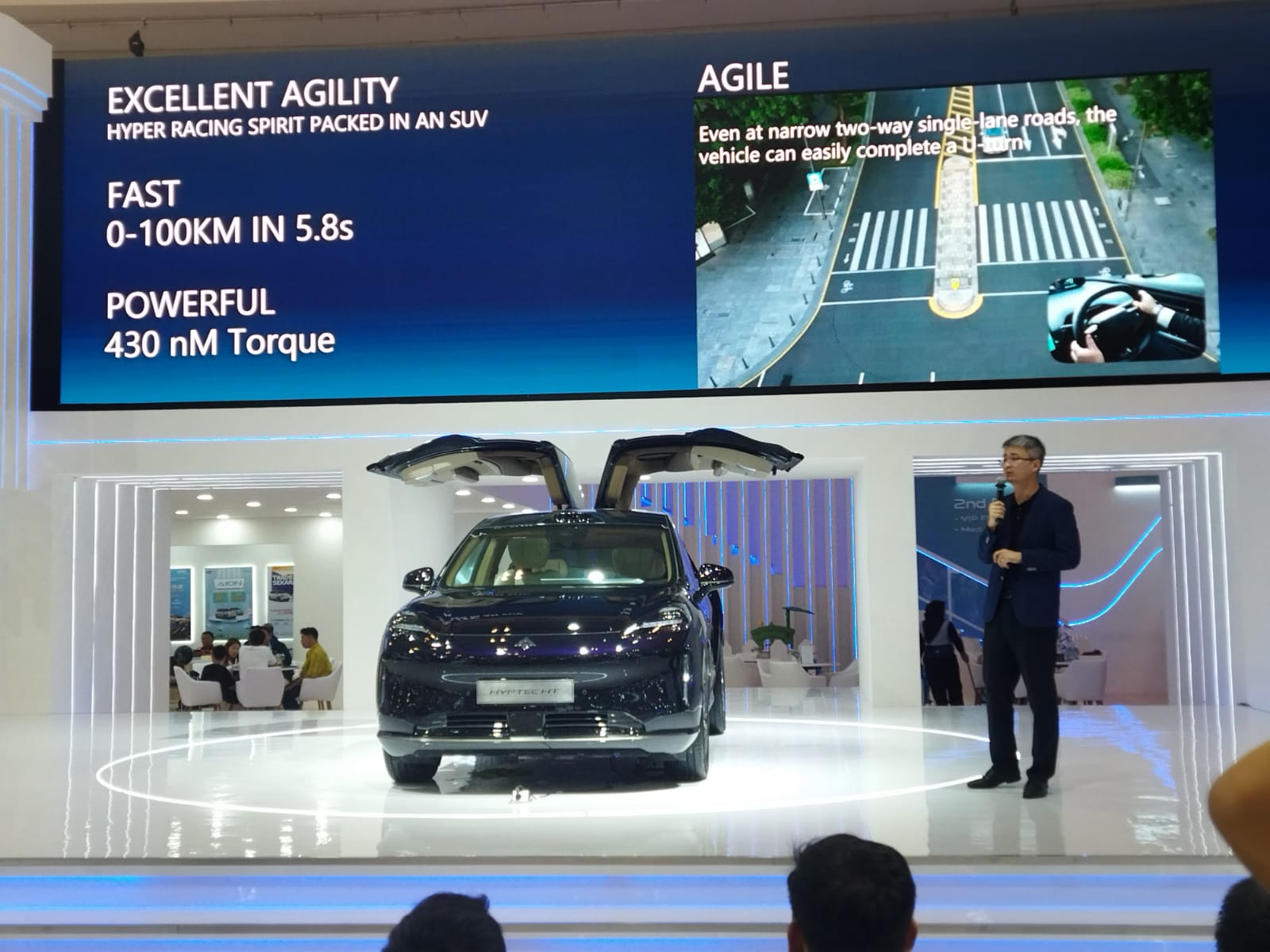 Hyptec HT Pintu Gullwing Tampil Menggoda, 0-100 km/jam Tuntas 5,8 Detik Penjelasan spesifikasi Hyptec HT