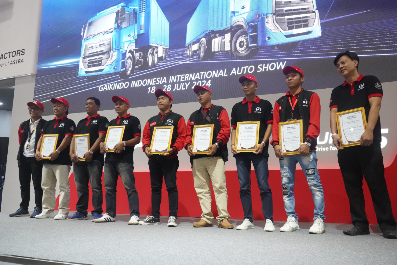 Pengumuman final UD Trucks Extra Miles Challenge 2024 dilakukan di GIIAS 