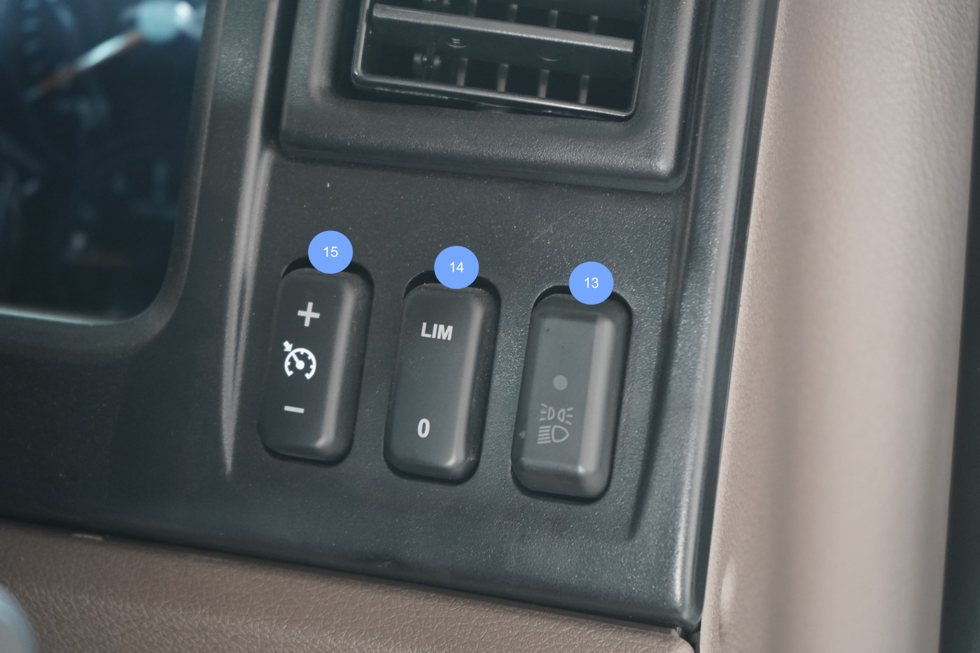 Tombol dan fungsi fitur di sebelah kanan