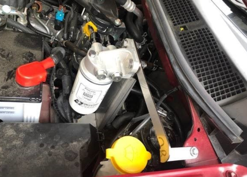 Contoh aplikasi pre filter kit di Isuzu D-Max