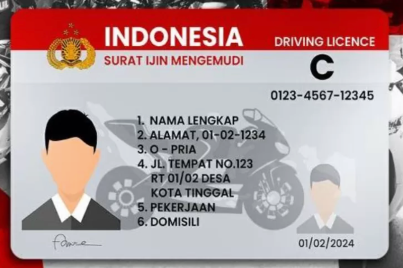 Format baru SIM Indonesia