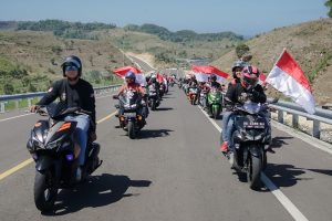 Komunitas Yamaha Touring Tulungagung-Pantai Sine Peringati HUT RI ke-79