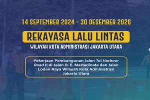 Rekayasa Lalu Lintas Pembangunan Tol Harbour Road di Jakarta Utara, Sampai 30 Desember 2024!