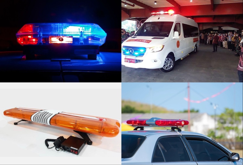 Makna warna lampu rotator