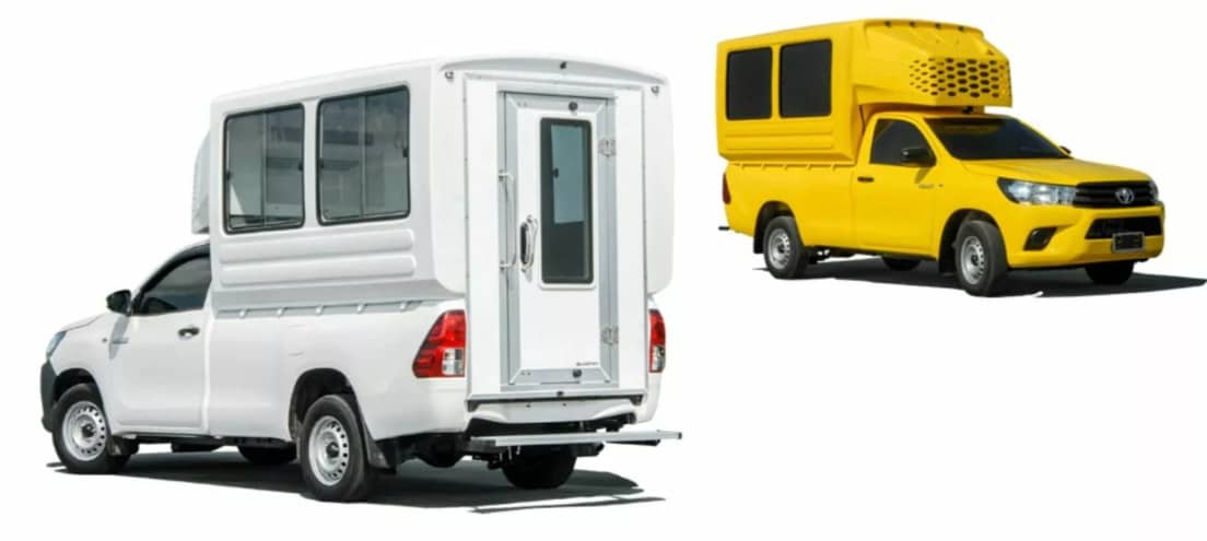 Konversi pikap Toyota Hilux jadi minibus dilakukan Carryboy  asal Thailand