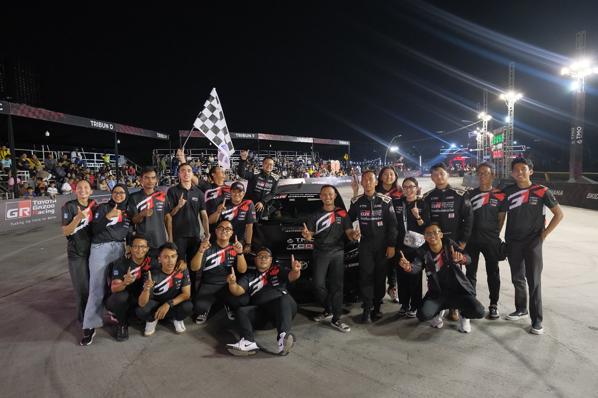 Jajaran lengkap peslalom dari tim Toyota Gazoo Racing Indonesia