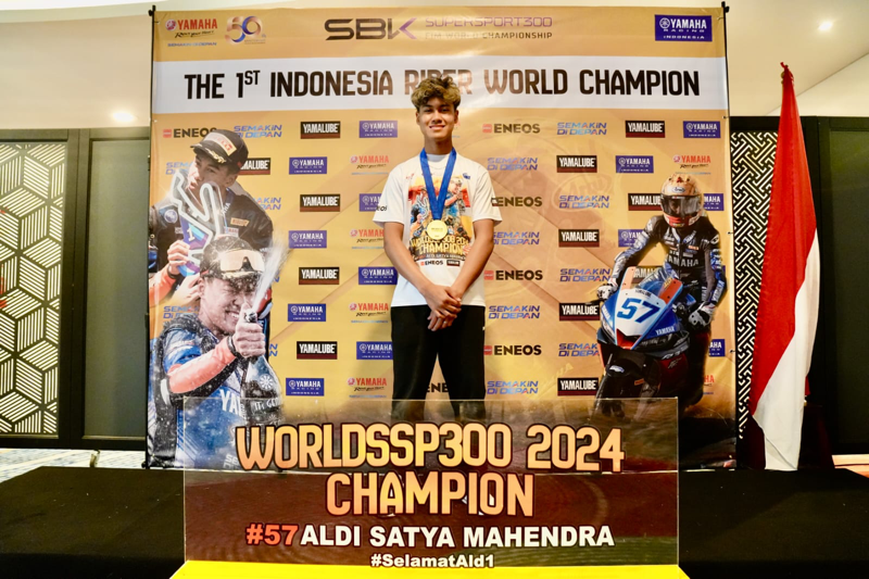 ENEOS Dukung Aldi Satya Mahendra, Juara Dunia WorldSSP300 2024! ENEOS dukung Aldi Satya Mahendra