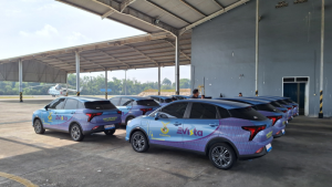 NETA V Jadi Taksi Listrik di Bandara Sultan Syarif Kasim II Pekanbaru, Bisa Antar Penumpang Sampai Dumai!