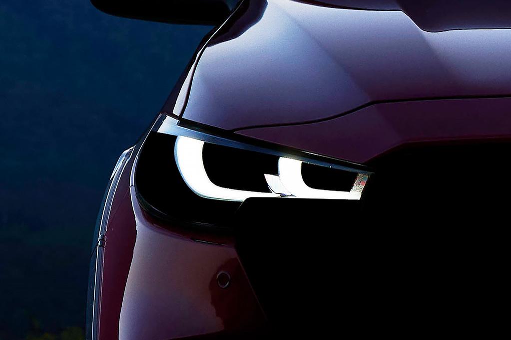 Lampu depan LED nampak modern