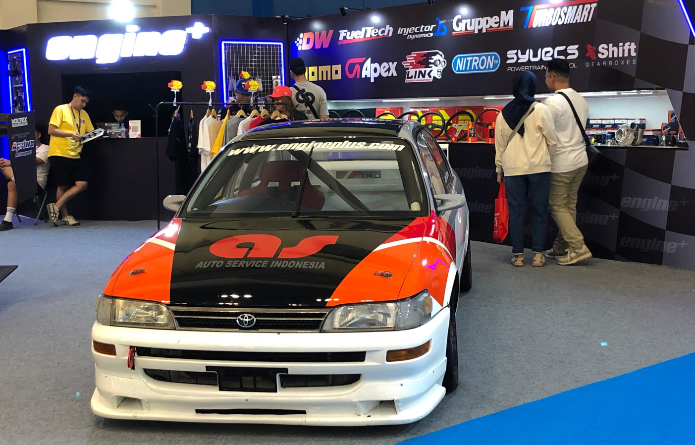 Toyota Corolla TRD juga mejeng di booth Engineplus