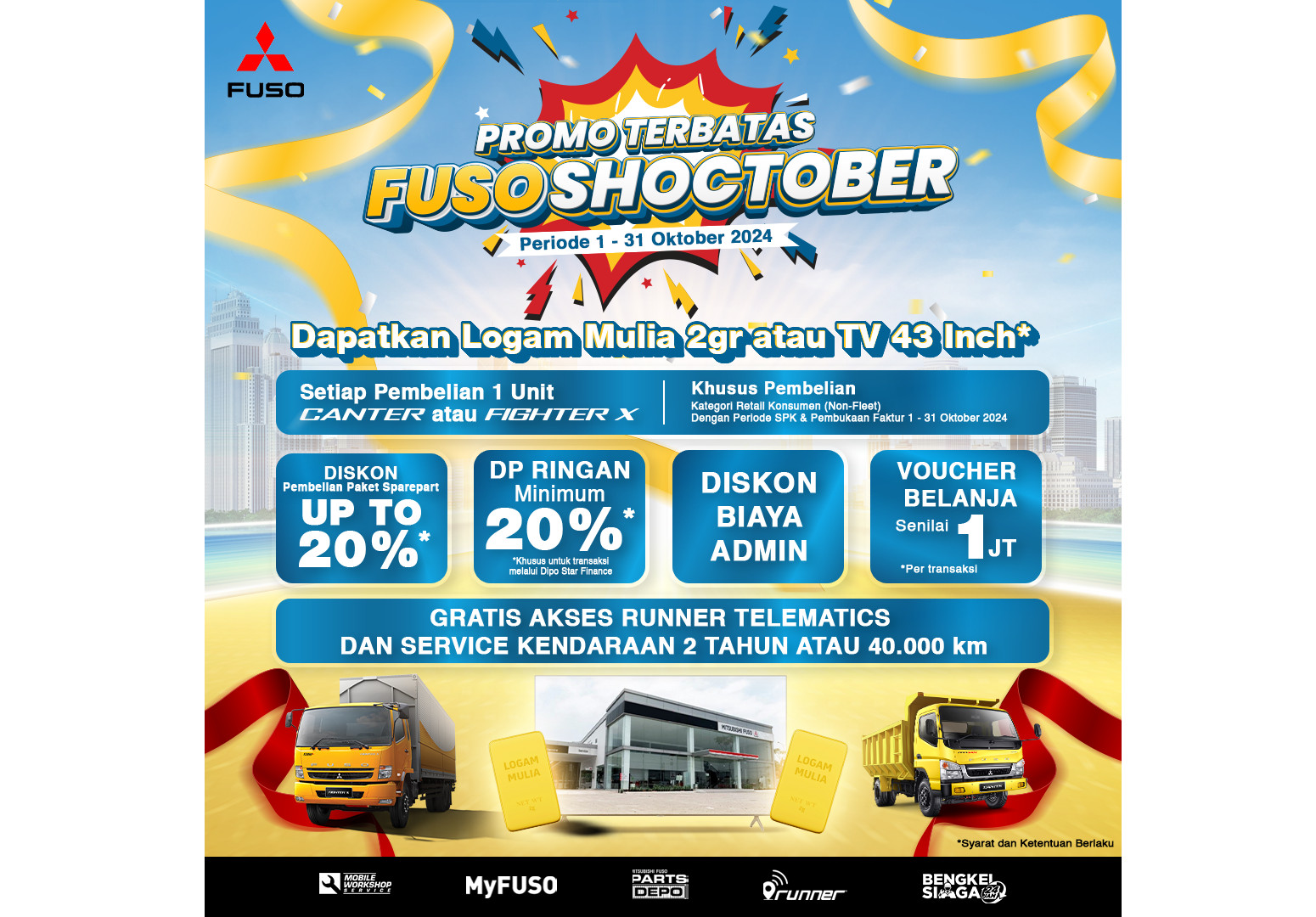 Promo Shocktober Mitsubishi Fuso beri banyak kejutan