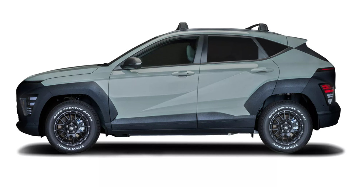 Referensi Modifikasi Hyundai Kona Electric Bergaya Off-road Referensi modif Kona Electric diambil dari Hyundai Kona Mauna Loa