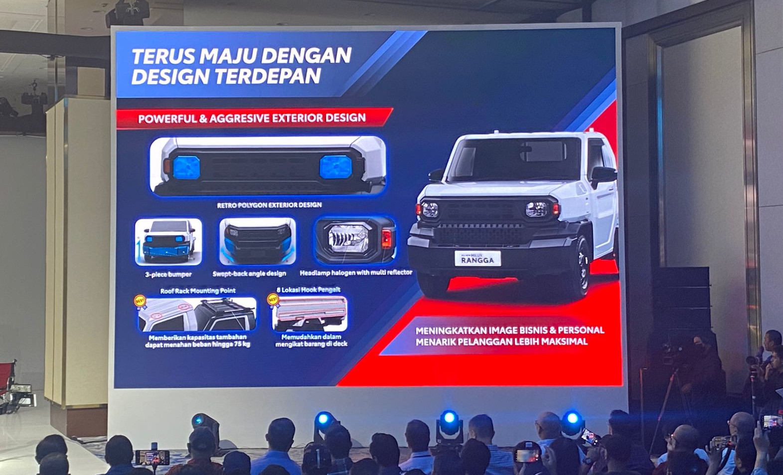 Spesifikasi desain eksterior Hilux Rangga