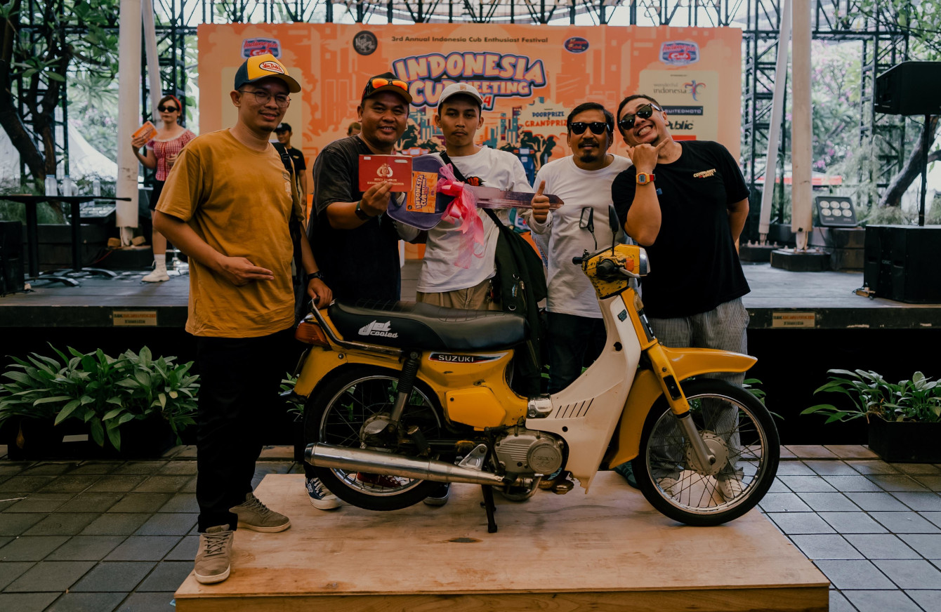 Grand Prize Indonesia Cub Meeting 2024 sebuah motor bebek retro Suzuki RC80