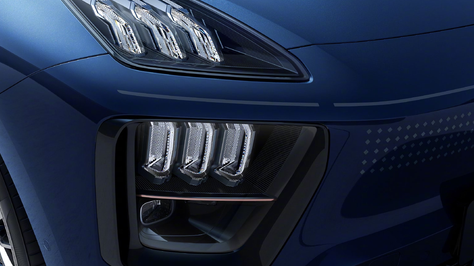 Fascia dibubuhi lampu dua tingkat