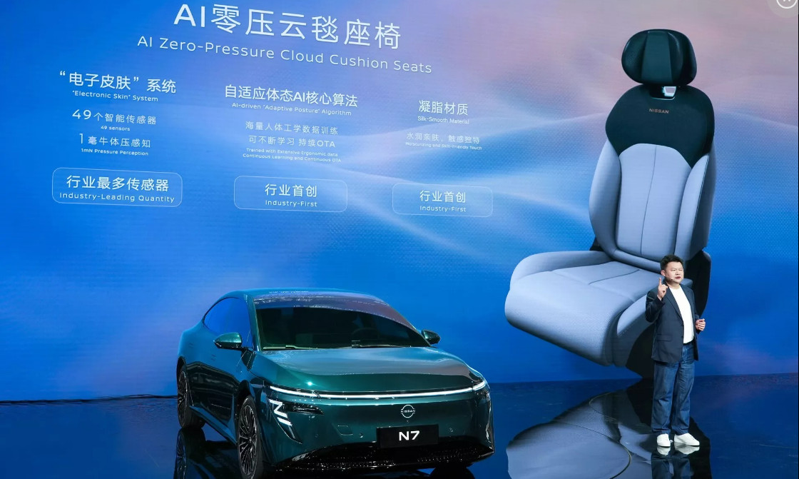 Nissan N7 bocorkan area jok