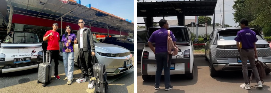 Armada layanan taksi listrik Evista kini semakin beragam