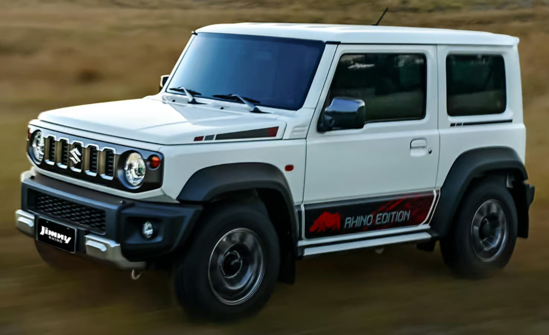 Komparasi Suzuki Jimny 5-Door White Rhino Edition di Indonesia vs Jimny 3-Door Rhino Edition Filipina Suzuki Jimny 3-Door Rhino Edition