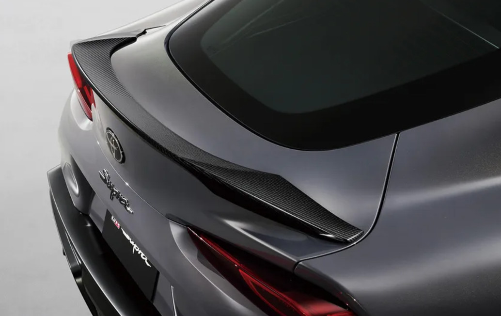 Toyota Akhiri Produksi Toyota GR Supra A90 Dengan “Final Edition” Spoiler tipis berbahan serat karbon diyakini untuk meningkatkan aerodinamika