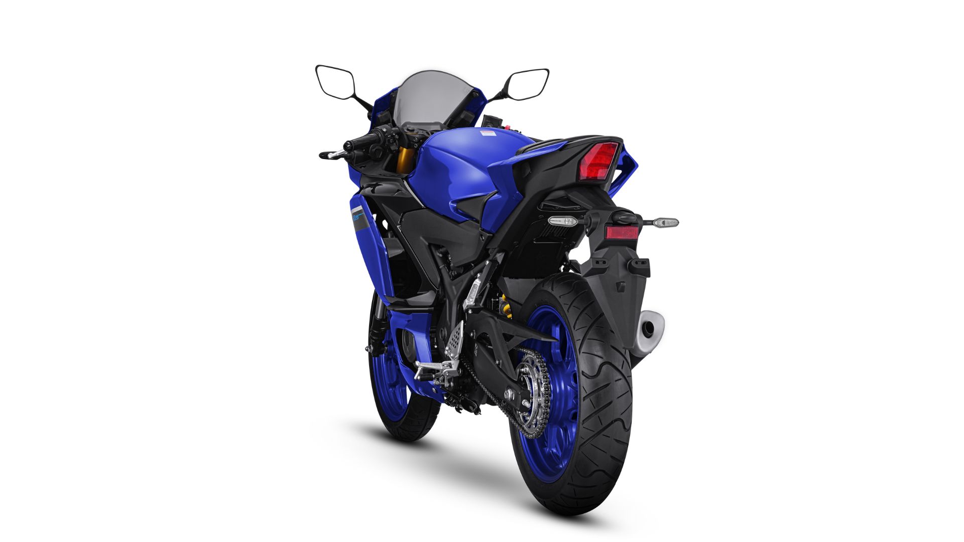 Perubahan juga berlanjut  pada bagian belakang New Yamaha R25