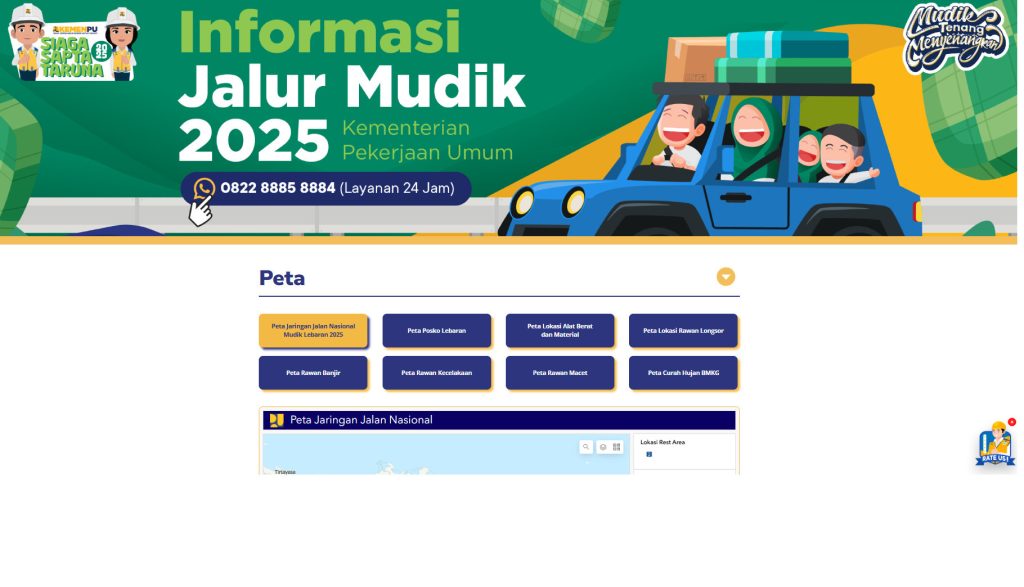 Kementerian PU Luncurkan mudik.pu.go.id