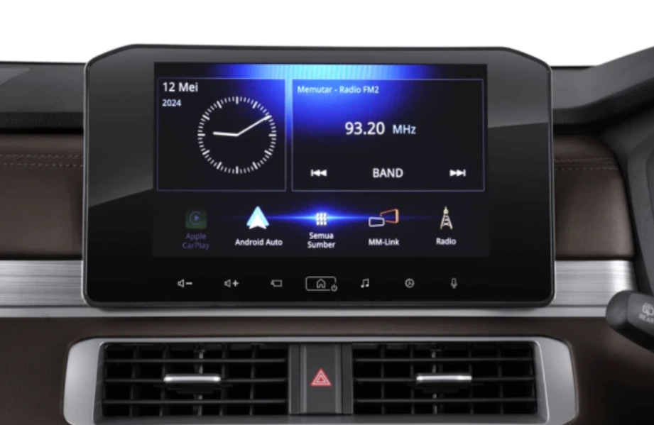 Head unit layar sentuh ukuran 8 inci