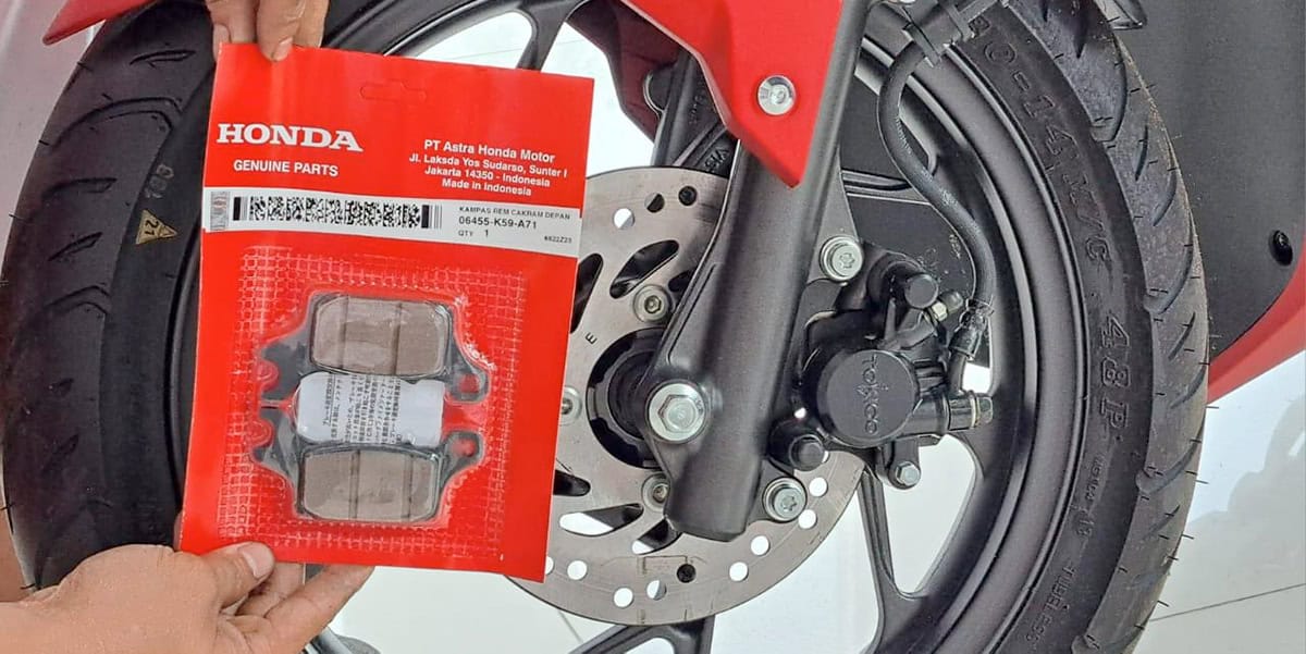 7 Tanda Kampas Rem Motor Aus dan Harus Segera Diganti Kampas rem honda