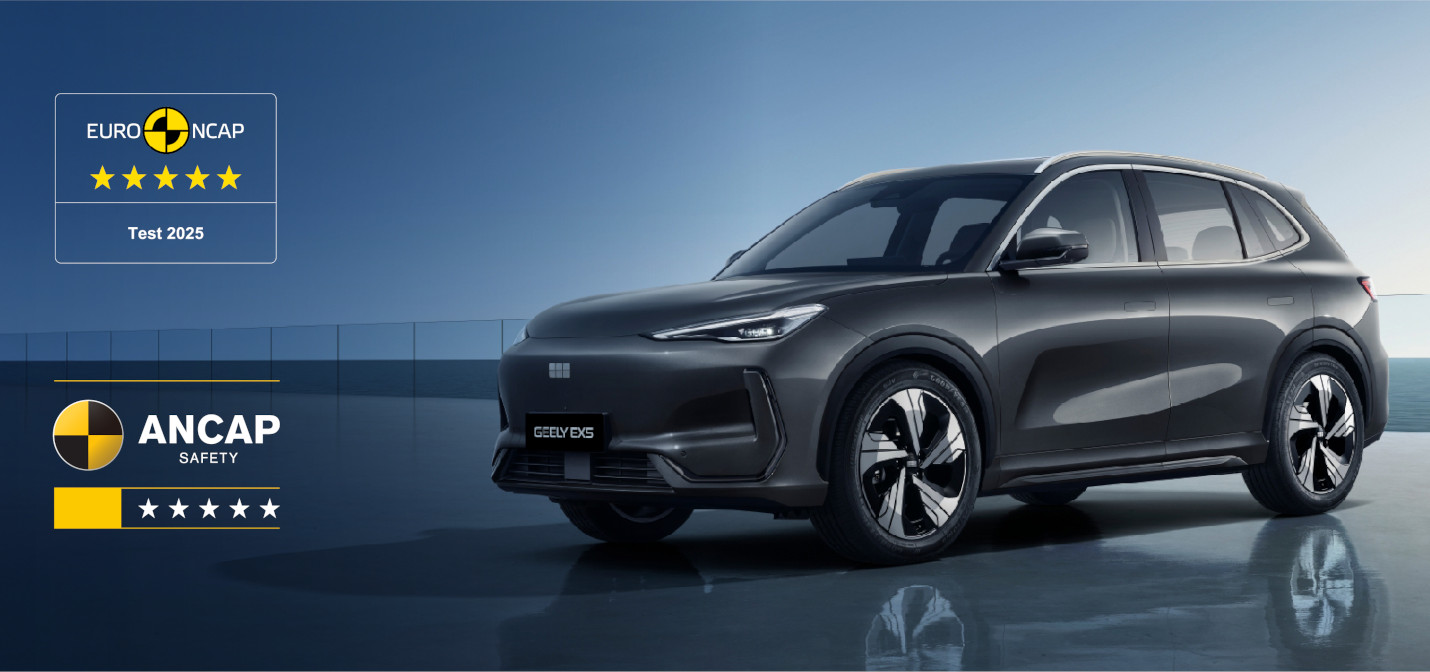 Geely Auto Pamer Geely EX5 Lolos Uji Tabrak Ketat di Austria Geely EX5 pamer fitur keamanan lengkap