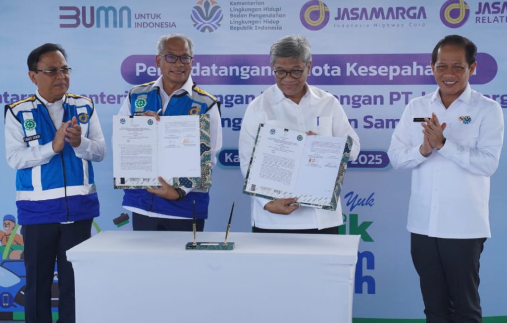 Nota Kesepahaman Pengelolaan Sampah di Rest Area 57A Ditandatangani