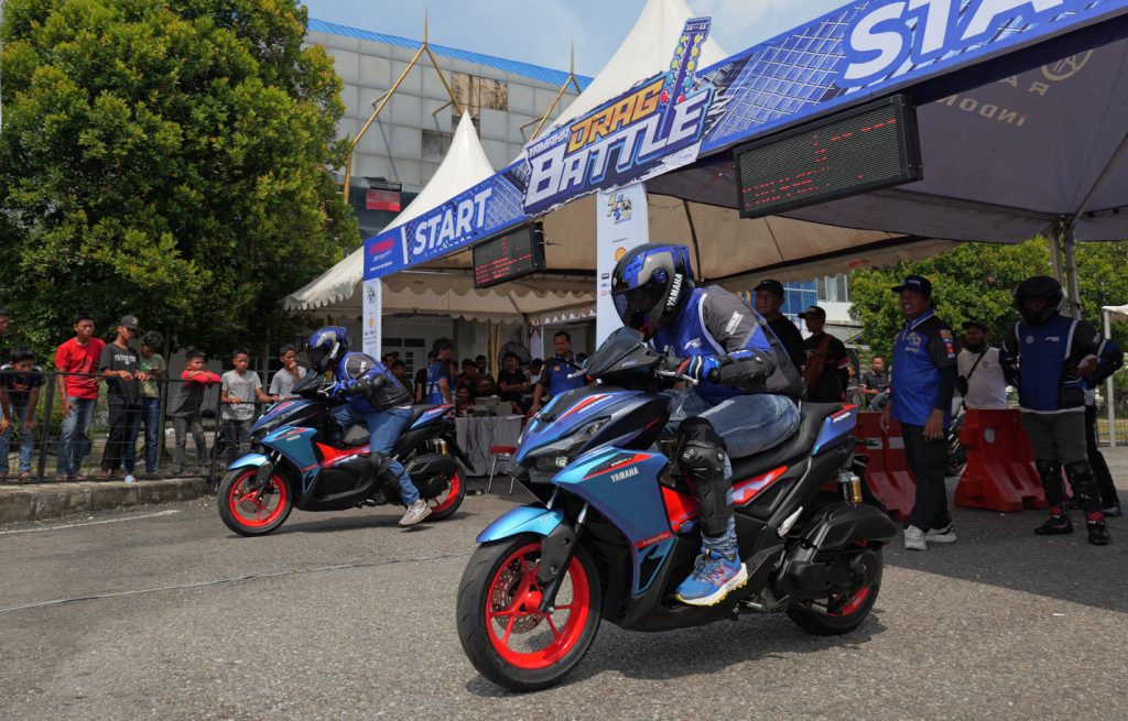 Adu Kencang Yamaha Aerox Alpha di Yamalube Turbo Matic Drag Battle 2025