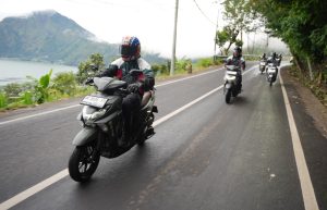 Touring Yamaha Gear Ultima Dari Denpasar ke Kintamani Tarikan Pas dan Praktis