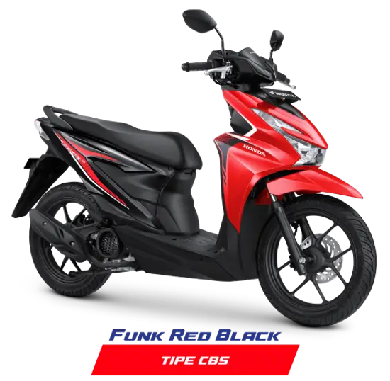 8 Pilihan Warna Honda Beat 2025 Terlaris Di Pasar! warna honda beat funk red black - moladin